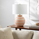 Contract furniture - Painted Round Base Table Lamp - www.oroatrade.com