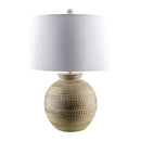 Contract furniture - Painted Round Base Table Lamp - www.oroatrade.com