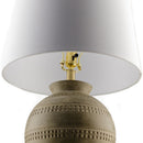 Contract furniture - Painted Round Base Table Lamp - www.oroatrade.com