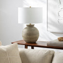 Contract furniture - Painted Round Base Table Lamp - www.oroatrade.com