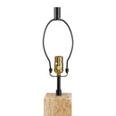 Contract furniture - Travertine Cream Linen Table Lamp - www.oroatrade.com