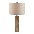 Contract furniture - Travertine Cream Linen Table Lamp - www.oroatrade.com
