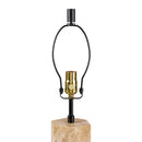 Contract furniture - Travertine Cream Linen Table Lamp - www.oroatrade.com