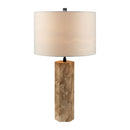 Contract furniture - Travertine Cream Linen Table Lamp - www.oroatrade.com