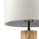 Contract furniture - Travertine Cream Linen Table Lamp - www.oroatrade.com