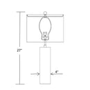 Contract furniture - Travertine Cream Linen Table Lamp - www.oroatrade.com