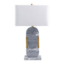 Modern European furniture - Gray Marble Accent Table Lamp - www.oroatrade.com