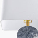 Modern European furniture - Gray Marble Accent Table Lamp - www.oroatrade.com