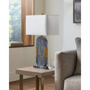 Modern European furniture - Gray Marble Accent Table Lamp - www.oroatrade.com