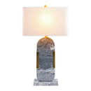 Modern European furniture - Gray Marble Accent Table Lamp - www.oroatrade.com