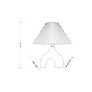 Hospitality furniture - Ceramic Cream Linen Table Lamp - www.oroatrade.com