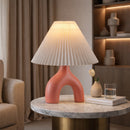Hospitality furniture - Ceramic White Linen Table Lamp - www.oroatrade.com