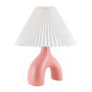 Hospitality furniture - Ceramic White Linen Table Lamp - www.oroatrade.com