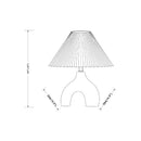 Hospitality furniture - Ceramic Cream Linen Table Lamp - www.oroatrade.com