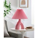 Hospitality furniture - Ceramic Cream Linen Table Lamp - www.oroatrade.com