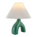 Hospitality furniture - Ceramic White Linen Table Lamp - www.oroatrade.com