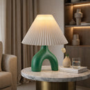 Hospitality furniture - Ceramic White Linen Table Lamp - www.oroatrade.com