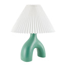 Hospitality furniture - Ceramic White Linen Table Lamp - www.oroatrade.com