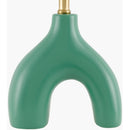 Hospitality furniture - Ceramic White Linen Table Lamp - www.oroatrade.com