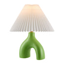 Hospitality furniture - Ceramic White Linen Table Lamp - www.oroatrade.com