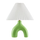 Hospitality furniture - Ceramic White Linen Table Lamp - www.oroatrade.com