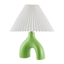 Hospitality furniture - Ceramic White Linen Table Lamp - www.oroatrade.com
