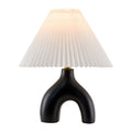 Hospitality furniture - Ceramic White Linen Table Lamp - www.oroatrade.com