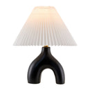 Hospitality furniture - Ceramic White Linen Table Lamp - www.oroatrade.com