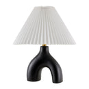 Hospitality furniture - Ceramic White Linen Table Lamp - www.oroatrade.com