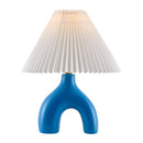 Hospitality furniture - Ceramic White Linen Table Lamp - www.oroatrade.com