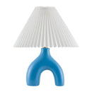 Hospitality furniture - Ceramic White Linen Table Lamp - www.oroatrade.com