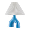 Hospitality furniture - Ceramic White Linen Table Lamp - www.oroatrade.com