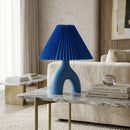 Hospitality furniture - Ceramic Cream Linen Table Lamp - www.oroatrade.com