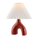Hospitality furniture - Ceramic White Linen Table Lamp - www.oroatrade.com
