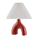 Hospitality furniture - Ceramic White Linen Table Lamp - www.oroatrade.com
