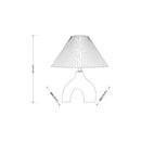 Hospitality furniture - Ceramic Cream Linen Table Lamp - www.oroatrade.com