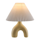 Hospitality furniture - Ceramic White Linen Table Lamp - www.oroatrade.com