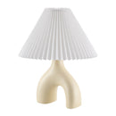 Hospitality furniture - Ceramic White Linen Table Lamp - www.oroatrade.com