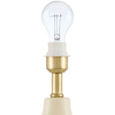 Hospitality furniture - Ceramic White Linen Table Lamp - www.oroatrade.com