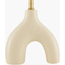 Hospitality furniture - Ceramic White Linen Table Lamp - www.oroatrade.com
