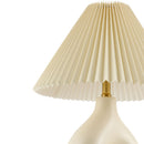Hospitality furniture - Ceramic Cream Linen Table Lamp - www.oroatrade.com
