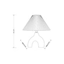 Hospitality furniture - Ceramic Cream Linen Table Lamp - www.oroatrade.com