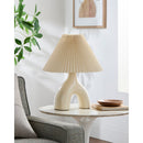 Hospitality furniture - Ceramic Cream Linen Table Lamp - www.oroatrade.com