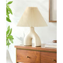 Hospitality furniture - Ceramic Cream Linen Table Lamp - www.oroatrade.com