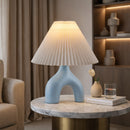 Hospitality furniture - Ceramic White Linen Table Lamp - www.oroatrade.com