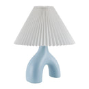 Hospitality furniture - Ceramic White Linen Table Lamp - www.oroatrade.com