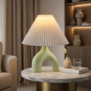 Hospitality furniture - Ceramic White Linen Table Lamp - www.oroatrade.com