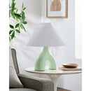 Hospitality furniture - Ceramic White Linen Table Lamp - www.oroatrade.com