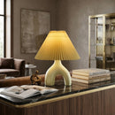 Hospitality furniture - Ceramic Cream Linen Table Lamp - www.oroatrade.com