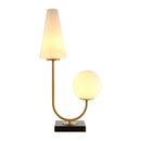 Modern European furniture - White 2-Light Accent Table Lamp - www.oroatrade.com